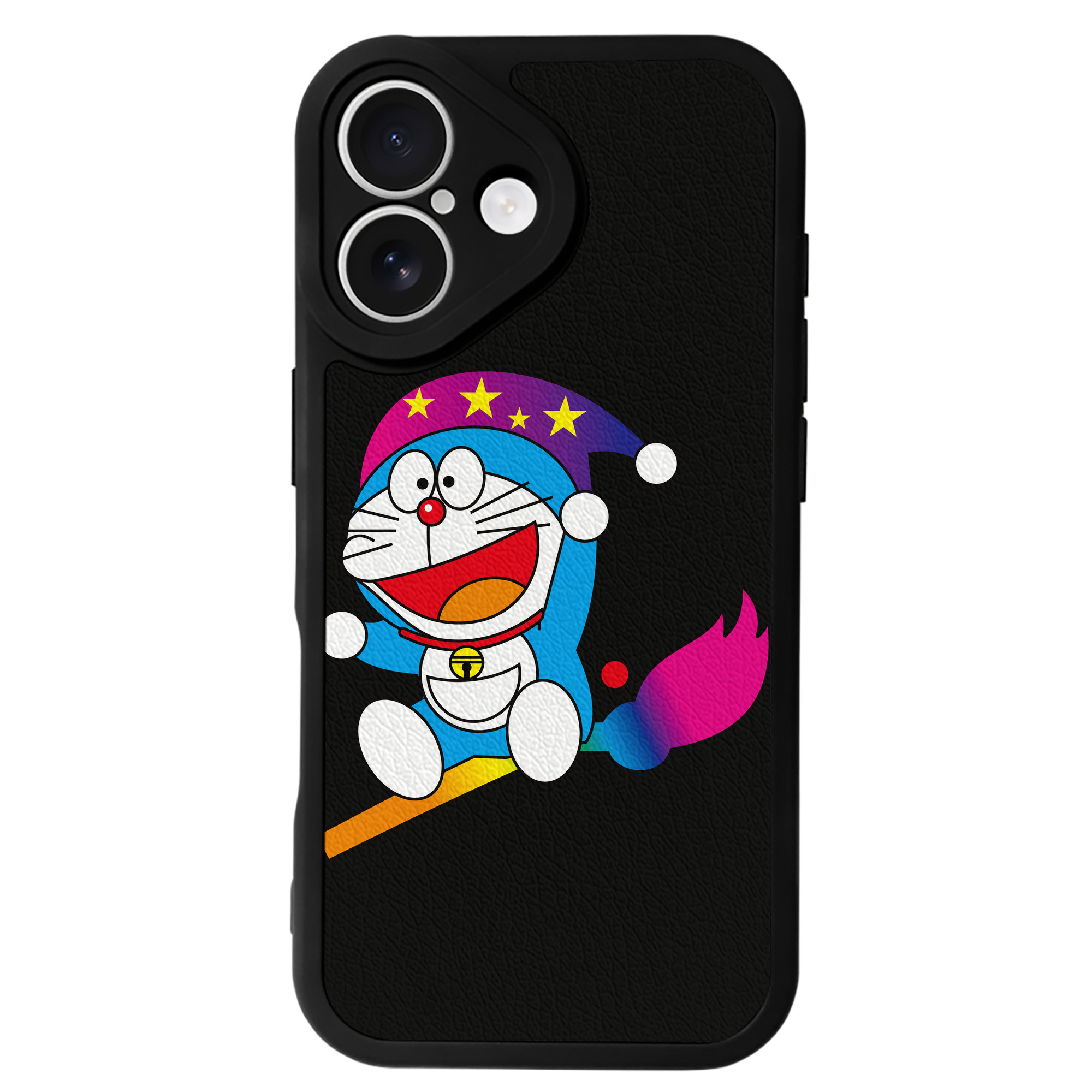 （画像用） ドラえもん Doraemon 【iPhone 16シリーズ対応】シリコンスマホケース（レザー調） 材質：シリコン